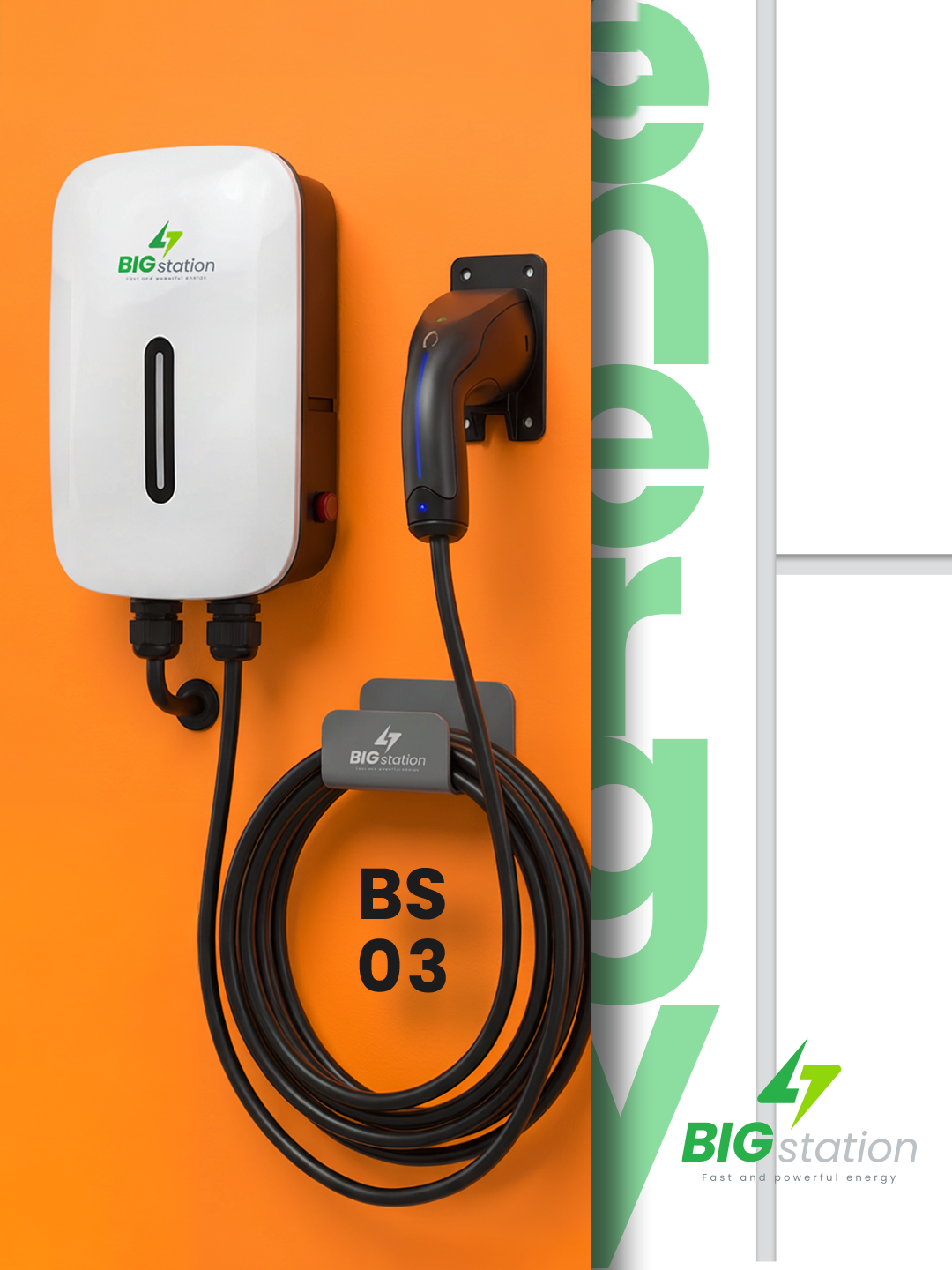 BIGstation Duvar Tipi Şarj İstasyonu 22kW (BS3) görsel 2