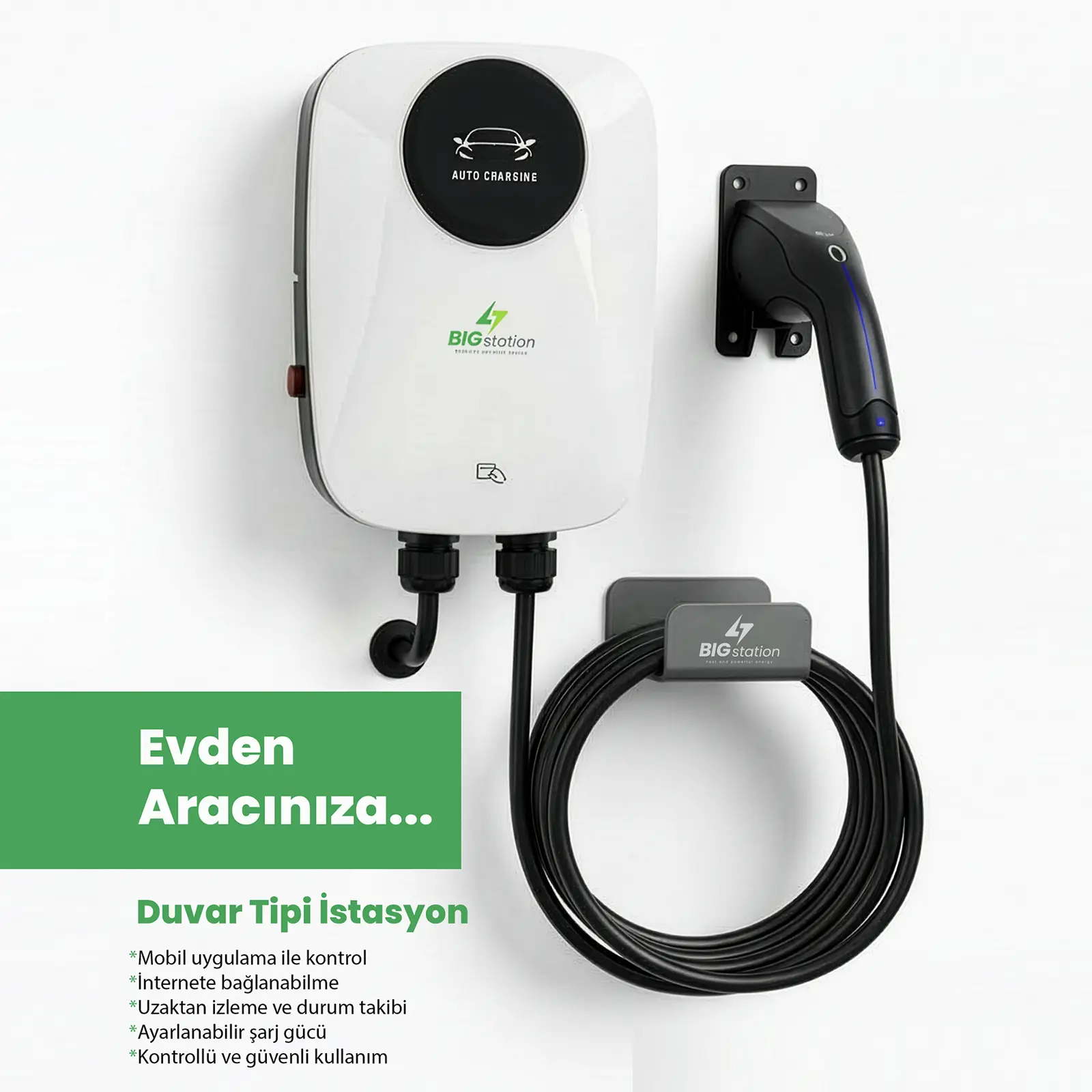 BIGstation Duvar Tipi Şarj İstasyonu 22kW (BS2)